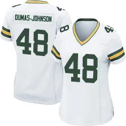 Green Bay Packers Women's Game White Jersey (48 Jamon Dumas-Johnson)