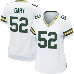Green Bay Packers Women's Game White Jersey (52 Rashan Gary)