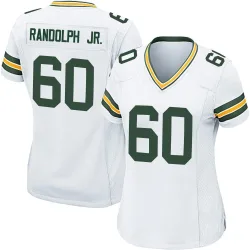 Green Bay Packers Women's Game White Jersey (60 Keith Randolph Jr.)