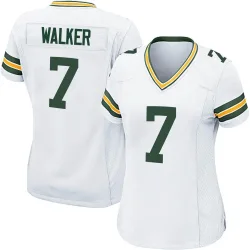 Green Bay Packers Women's Game White Jersey (7 Quay Walker)