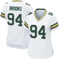 Green Bay Packers Women's Game White Jersey (94 Karl Brooks)