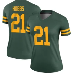 Green Bay Packers Women's Legend Green Alternate Jersey (21 Nate Hobbs)