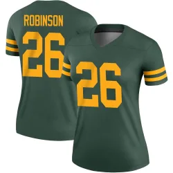 Green Bay Packers Women's Legend Green Alternate Jersey (26 Micah Robinson)
