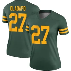 Green Bay Packers Women's Legend Green Alternate Jersey (27 Kitan Oladapo)