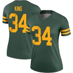Green Bay Packers Women's Legend Green Alternate Jersey (34 Kalen King)