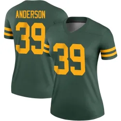 Green Bay Packers Women's Legend Green Alternate Jersey (39 Zayne Anderson)
