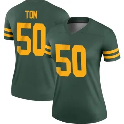 Green Bay Packers Women's Legend Green Alternate Jersey (50 Zach Tom)