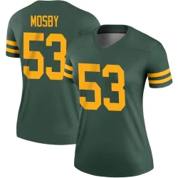 Green Bay Packers Women's Legend Green Alternate Jersey (53 Arron Mosby)