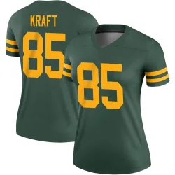 Green Bay Packers Women's Legend Green Alternate Jersey (85 Tucker Kraft)