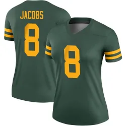 Green Bay Packers Women's Legend Green Alternate Jersey (8 Josh Jacobs)