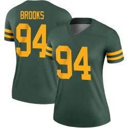 Green Bay Packers Women's Legend Green Alternate Jersey (94 Karl Brooks)