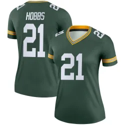 Green Bay Packers Women's Legend Green Jersey (21 Nate Hobbs)