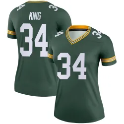 Green Bay Packers Women's Legend Green Jersey (34 Kalen King)