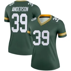Green Bay Packers Women's Legend Green Jersey (39 Zayne Anderson)