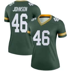 Green Bay Packers Women's Legend Green Jersey (46 Amar Johnson)