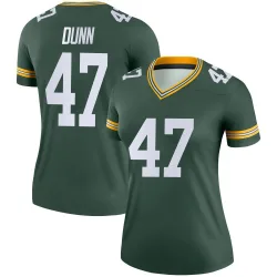 Green Bay Packers Women's Legend Green Jersey (47 Isaiah Dunn)