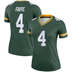Green Bay Packers Women's Legend Green Jersey (4 Brett Favre)