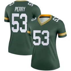 Green Bay Packers Women's Legend Green Jersey (53 Nick Perry)