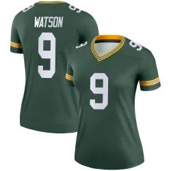 Green Bay Packers Women's Legend Green Jersey (9 Christian Watson)