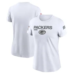 Green Bay Packers Women's Legend White 2024 Salute To Service Performance T-Shirt