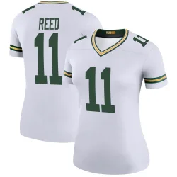 Green Bay Packers Women's Legend White Color Rush Jersey (11 Jayden Reed)