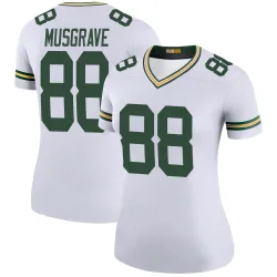Green Bay Packers Women's Legend White Color Rush Jersey (88 Luke Musgrave)