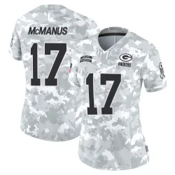 Green Bay Packers Women's Limited Arctic Camo 2024 Salute to Service Jersey (17 Brandon McManus)