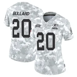 Green Bay Packers Women's Limited Arctic Camo 2024 Salute to Service Jersey (20 Javon Bullard)