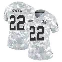 Green Bay Packers Women's Limited Arctic Camo 2024 Salute to Service Jersey (22 Tulu Griffin)