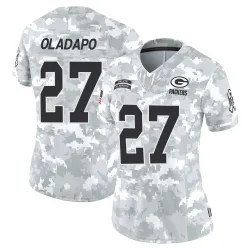 Green Bay Packers Women's Limited Arctic Camo 2024 Salute to Service Jersey (27 Kitan Oladapo)