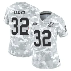 Green Bay Packers Women's Limited Arctic Camo 2024 Salute to Service Jersey (32 MarShawn Lloyd)