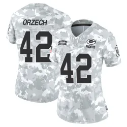 Green Bay Packers Women's Limited Arctic Camo 2024 Salute to Service Jersey (42 Matt Orzech)