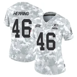 Green Bay Packers Women's Limited Arctic Camo 2024 Salute to Service Jersey (46 Tyron Herring)