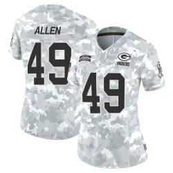 Green Bay Packers Women's Limited Arctic Camo 2024 Salute to Service Jersey (49 Austin Allen)