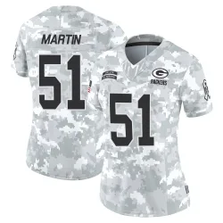 Green Bay Packers Women's Limited Arctic Camo 2024 Salute to Service Jersey (51 Jeremiah Martin)