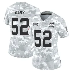 Green Bay Packers Women's Limited Arctic Camo 2024 Salute to Service Jersey (52 Rashan Gary)