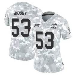 Green Bay Packers Women's Limited Arctic Camo 2024 Salute to Service Jersey (53 Arron Mosby)