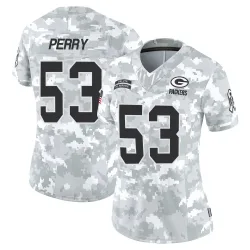 Green Bay Packers Women's Limited Arctic Camo 2024 Salute to Service Jersey (53 Nick Perry)