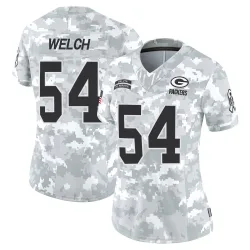 Green Bay Packers Women's Limited Arctic Camo 2024 Salute to Service Jersey (54 Kristian Welch)