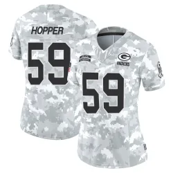 Green Bay Packers Women's Limited Arctic Camo 2024 Salute to Service Jersey (59 Ty'Ron Hopper)