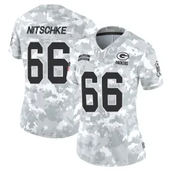 Green Bay Packers Women's Limited Arctic Camo 2024 Salute to Service Jersey (66 Ray Nitschke)