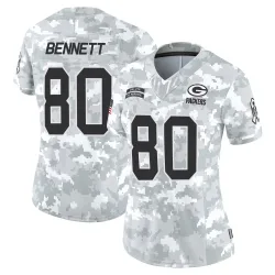 Green Bay Packers Women's Limited Arctic Camo 2024 Salute to Service Jersey (80 Martellus Bennett)