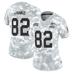 Green Bay Packers Women's Limited Arctic Camo 2024 Salute to Service Jersey (82 Jadon Janke)