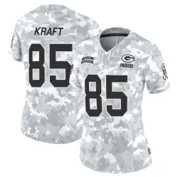 Green Bay Packers Women's Limited Arctic Camo 2024 Salute to Service Jersey (85 Tucker Kraft)