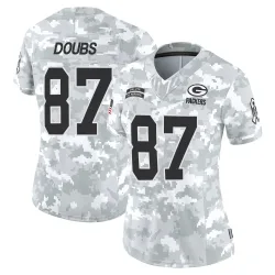Green Bay Packers Women's Limited Arctic Camo 2024 Salute to Service Jersey (87 Romeo Doubs)