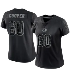 Green Bay Packers Women's Limited Black Reflective Jersey (60 Tyler Cooper)
