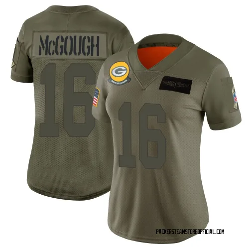 Green Bay Packers Women's Limited Camo 2019 Salute to Service Jersey (16 Alex McGough)