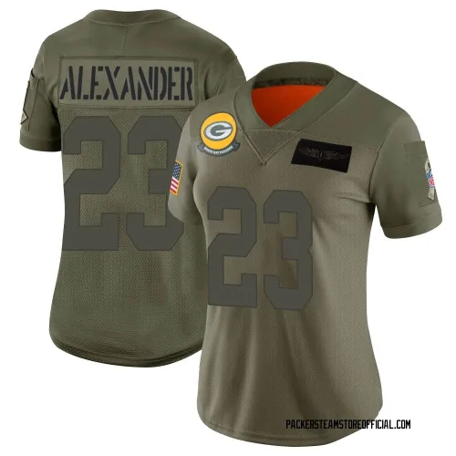Green Bay Packers Women's Limited Camo 2019 Salute to Service Jersey (23 Jaire Alexander)
