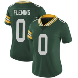 Green Bay Packers Women's Limited Green Team Color Vapor Untouchable Jersey (0 Julian Fleming)