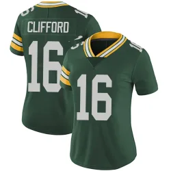 Green Bay Packers Women's Limited Green Team Color Vapor Untouchable Jersey (16 Sean Clifford)
